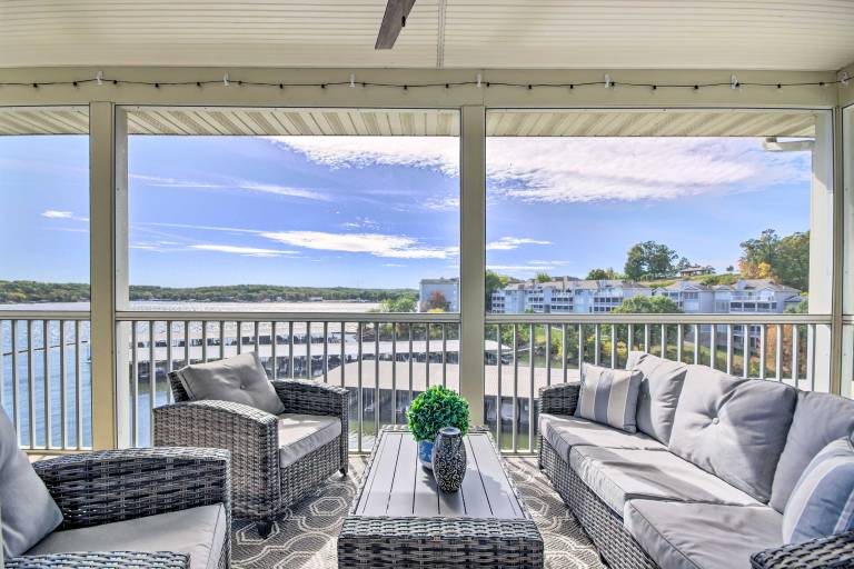 Lake Views + Pool Access: Lake Ozark Condo! in Lake Ozark, MO