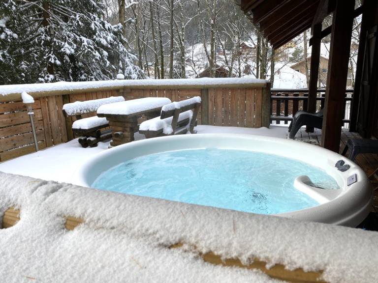 LE RENNE Chalet en bois au calme avec SPA Jacuzzi