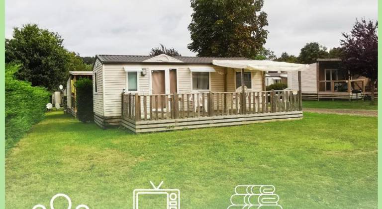 Houlgate-420- Mobilhome cosy 3 chambres 6 personnes Camping 5 etoiles in Cabourg