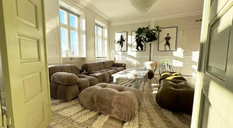 Luxury 260 sqm with 4BR overlooking Kings Garden in Copenhagen