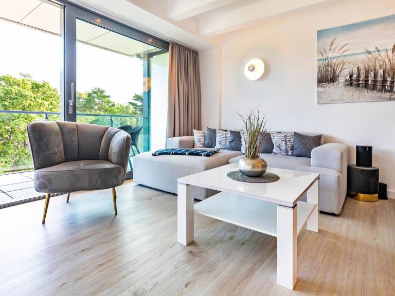 FeWo Kapitänskajüte: Exklusive 120 m² Meerblick-Maisonette mit zwei Balkonen — photo 5