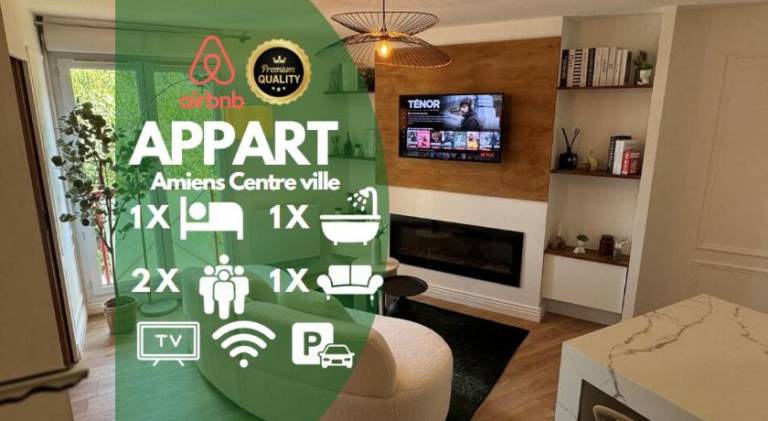 Rental apartment with 1 room for 2 persons in Amiens