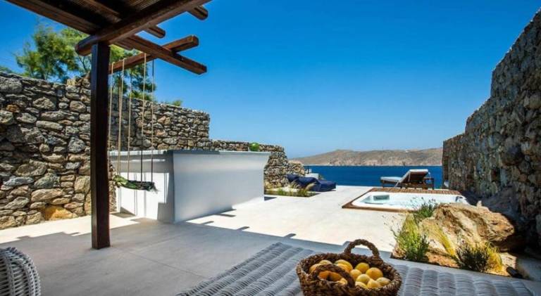 Villa ANASA private Pool & Jacuzzi 8pax at Panormos in Mykonos