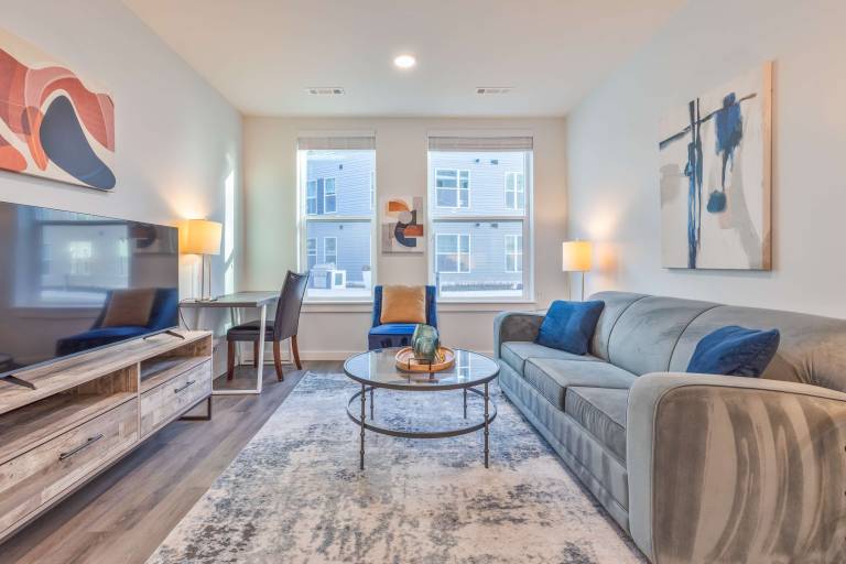 Apartment with terrace, grill & pool | Perfect for remote work in Waltham, MA