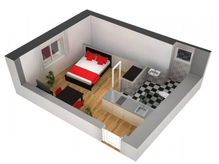 Apartment with 1 room for 2 persons — photo 3