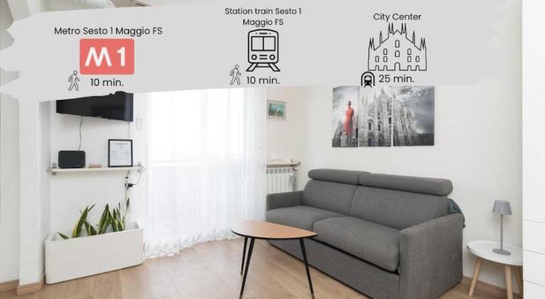 Holiday apartment with 1 room for 2 persons in Sesto San Giovanni