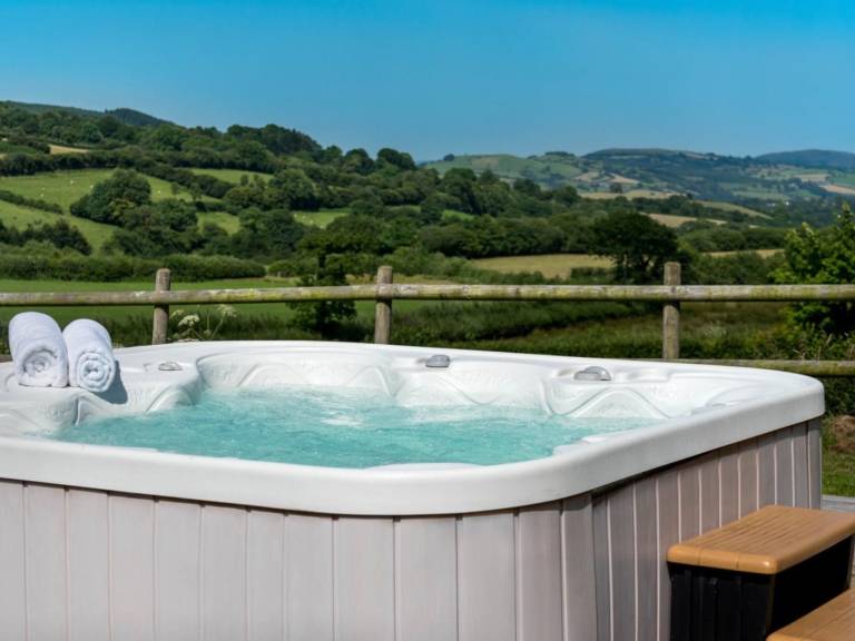Cottage with terrace, garden & jacuzzi in Carmarthen