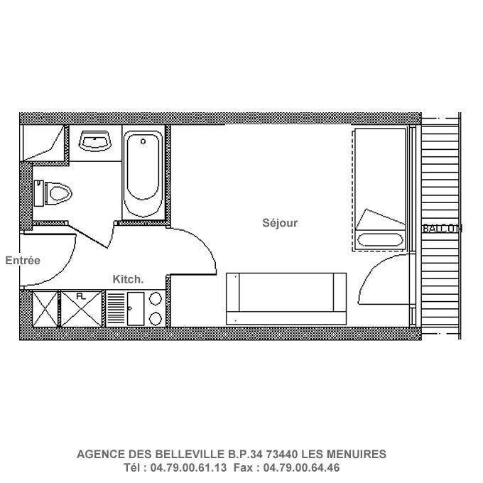 17 m² Studio ∙ 1 Schlafzimmer ∙ 3 Gäste – Bild 17