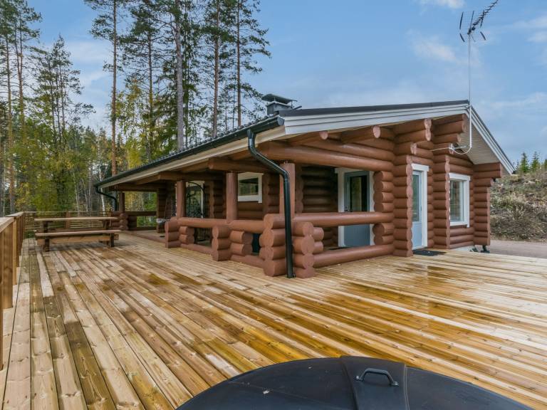 Ferienhaus mit Hund in Kouvola, Südfinnland fuer max. 5 Personen