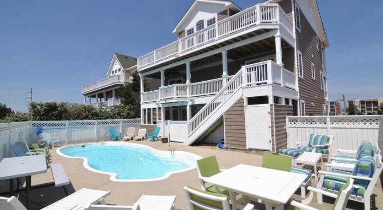 Vacation home with jacuzzi & pool in Nags Head, NC