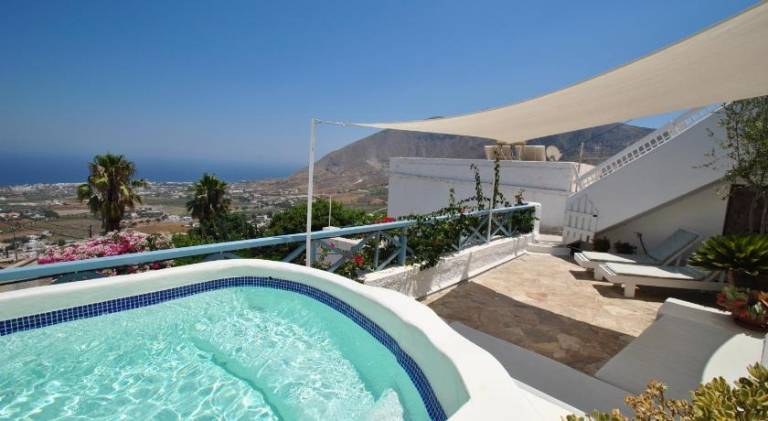 Dionysos Cave Villa with Plunge Pool Near Wineries in Santorini