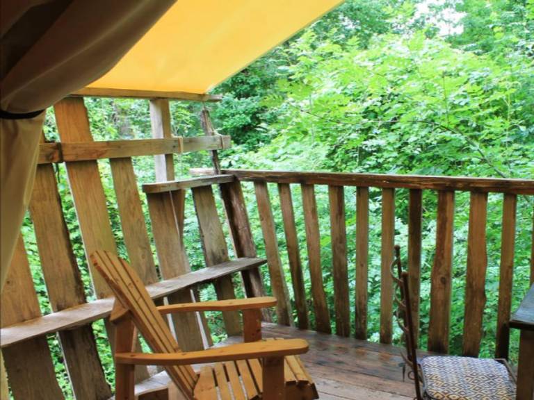 Tent with heated pool — photo 5
