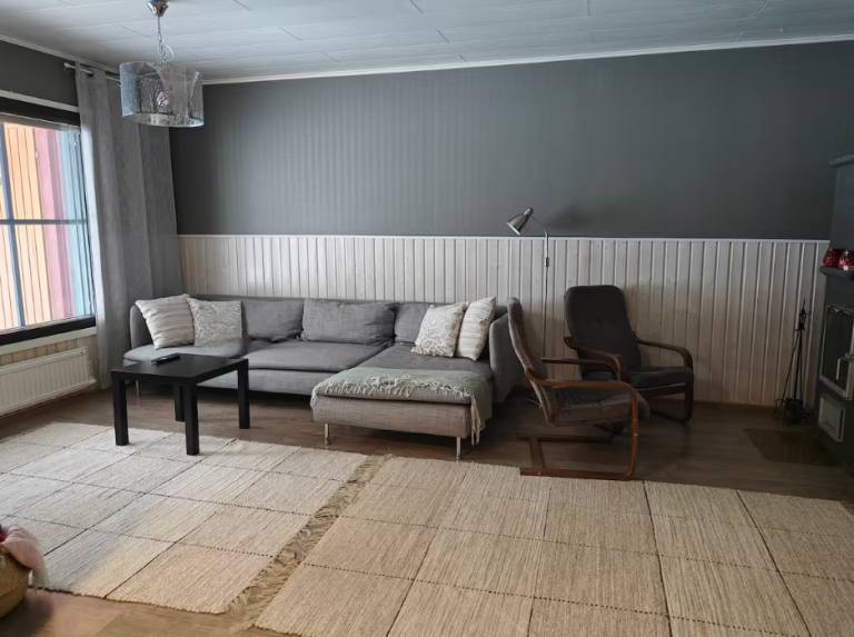 Levi Petsukkarinne: A two-bedroom apartment with a fireplace and private sauna — photo 2