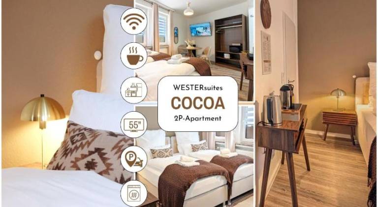 WESTERsuites - Cocoa - 1BR Zentral WLAN 2 Betten Kuche in Bremen