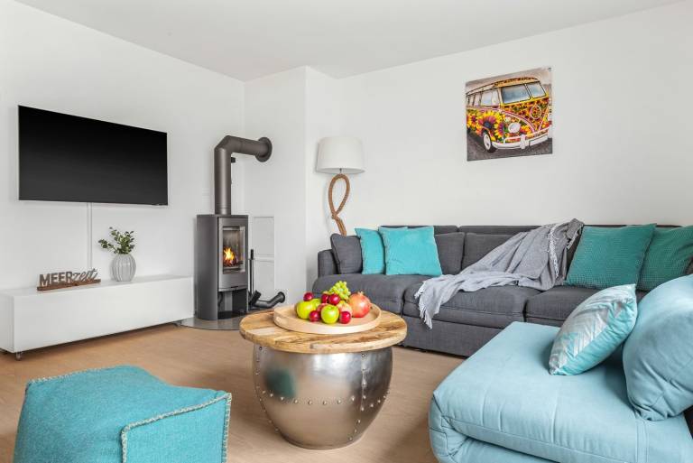 Hafenlounge - Ground Floor, Fireplace, Terrace, Beach Chair, Grill, Sauna in Flensburg