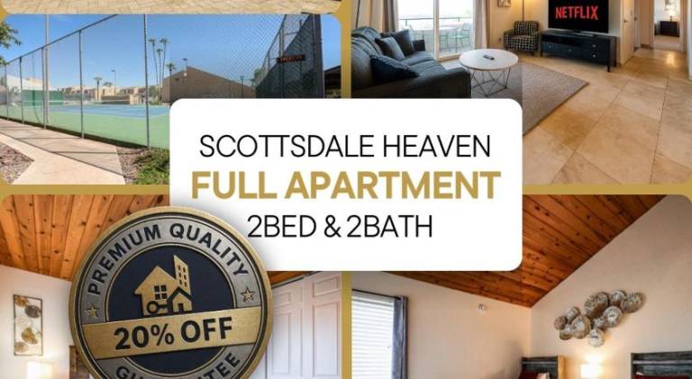 Holiday apartment with hot tub & pool in Scottsdale, AZ