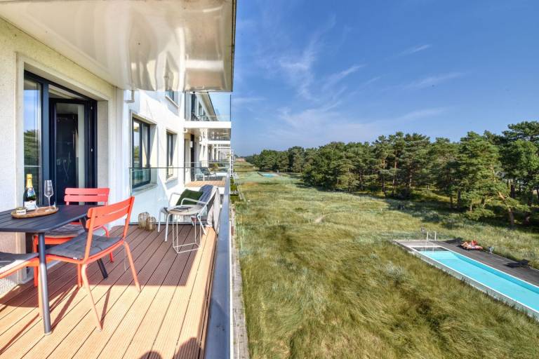 Luxus Ferienwohnung Meerlounge 15 in Prora Düne 7 mit Seeblick-Balkonen — photo 4