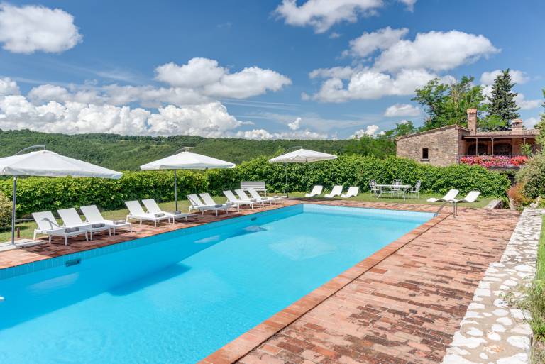 Vacation home with yard, patio & private pool | Garden view | Pets allowed in Gambassi Terme