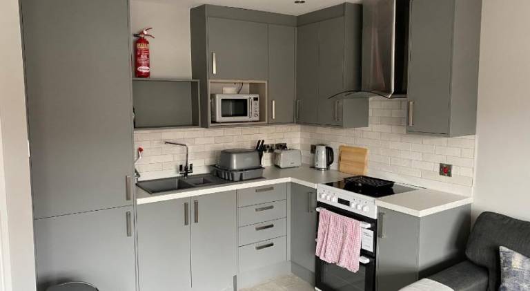 Serviced apartment with garden | Suitable for remote work in Llandudno