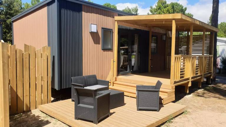 Camping Le California - COTTAGE TRIO PREMIUM - TV - DISHWASHER 6 people in Saint-Jean-de-Monts