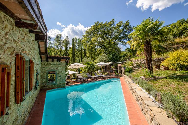 Ferienhaus mit Hund in Castel San Niccolò, Arezzo Toskana f&uuml;r max. 4 Personen