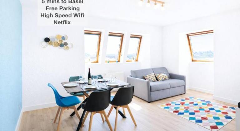 Holiday apartment with patio | Pets are welcome in Mulhouse