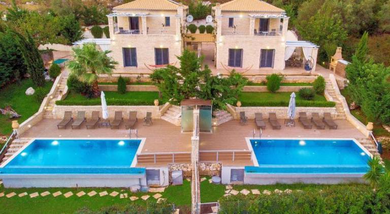 Villa with private pool, garden & patio in Lefkada