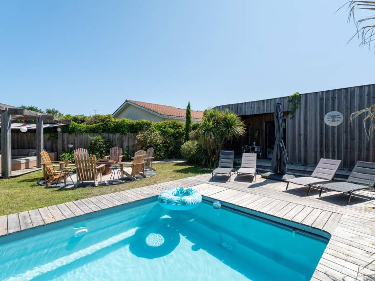 Family loft-style house in Biscarrosse - 10 people, pool — photo 4