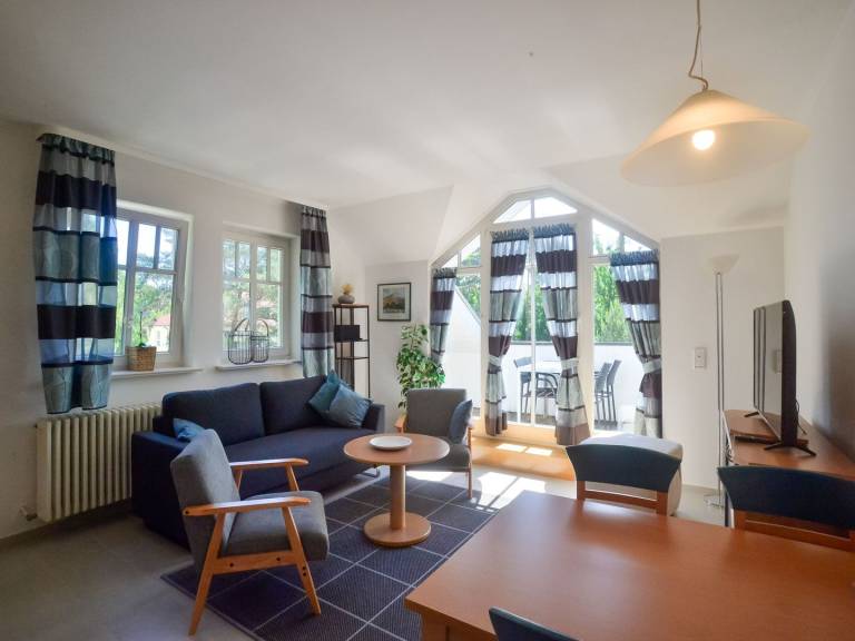 Komfort Ferienwohnung mit 1 Schlafzimmer und Balkon im Dachgeschoss in Binz