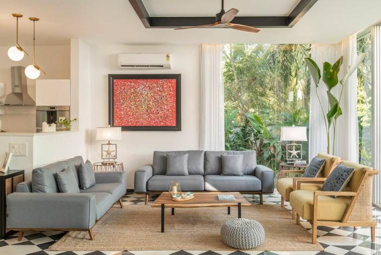 Villa with garden, terrace & private pool in Anjuna