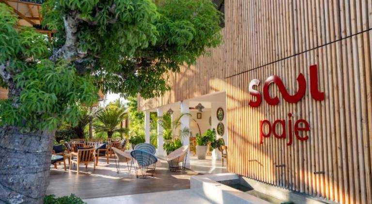 Serviced apartment with patio, pool & yard in Paje