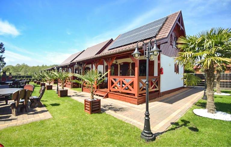 Ferienhaus mit Hund inGmina Postomino, Polnische Ostsee  f&uuml;r max. 7 Personen