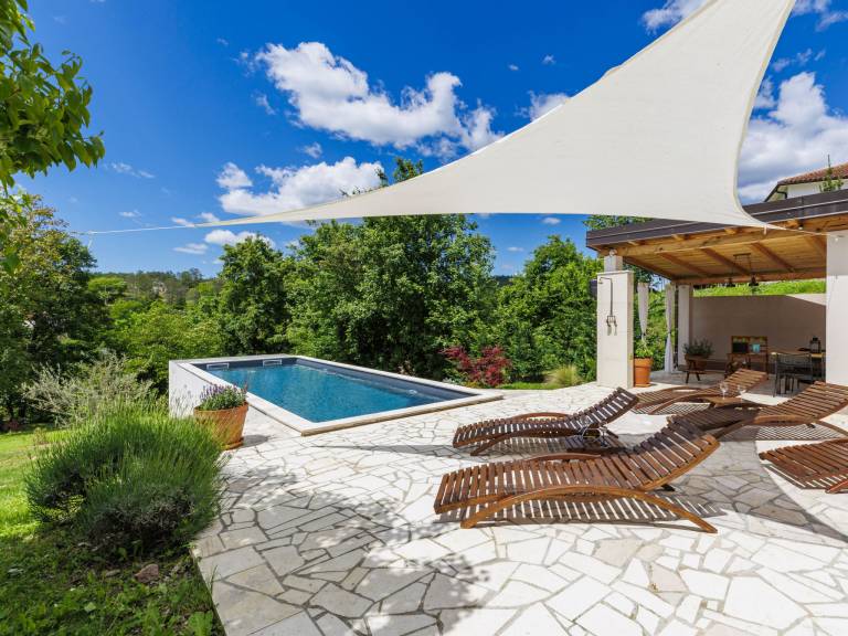 Ferienhaus in Cerovlje für max. 6 Personen, Ferienhaus in Cerovlje für max. 6 Personen,