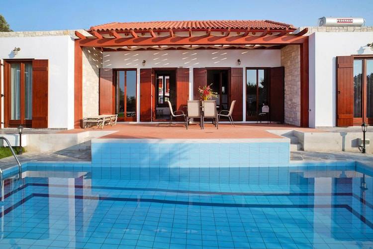 Fully equipped house with terrace, private pool & yard | Pets are welcome in Rethymno