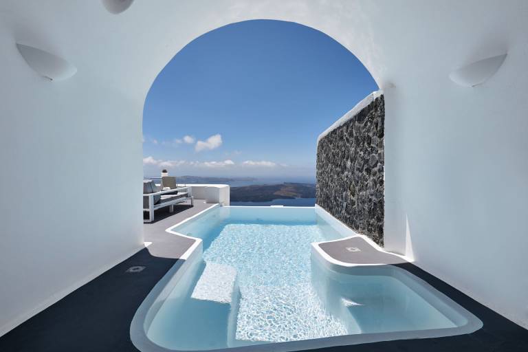  in Imerovigli, Santorin, Griechenland