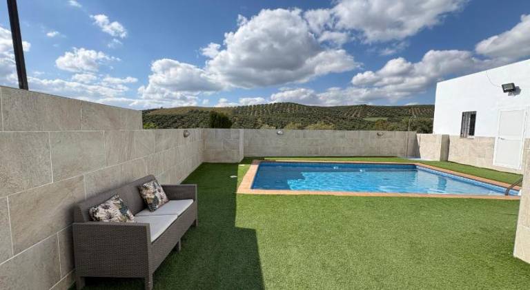 Fully equipped chalet with private pool, patio & yard | Pets allowed — photo 3