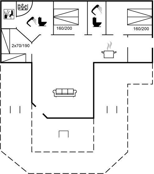 91 m² Ferienhaus ∙ 3 Schlafzimmer ∙ 6 Gäste – Bild 27