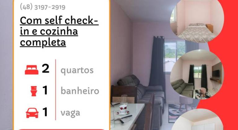 Pleasant rental apartment with yard | Perfect for remote work | Pets allowed in Palhoça