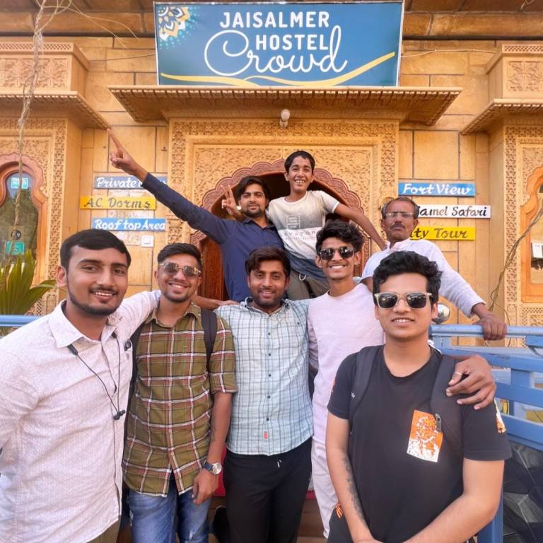 Jaisalmer Hostel Crowd in Jaisalmer