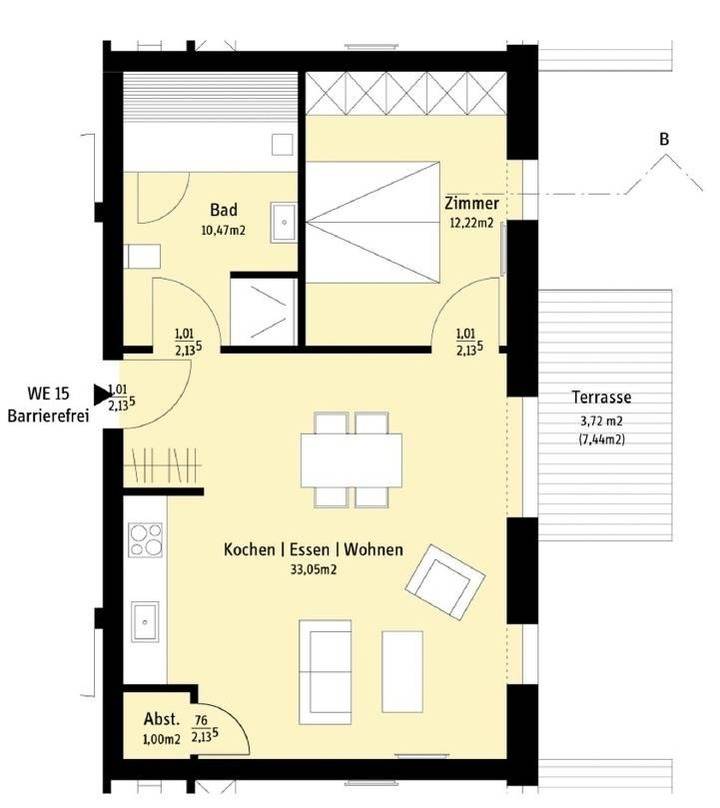 56 m² Ferienwohnung ∙ 1 Schlafzimmer ∙ 2 Gäste – Bild 40