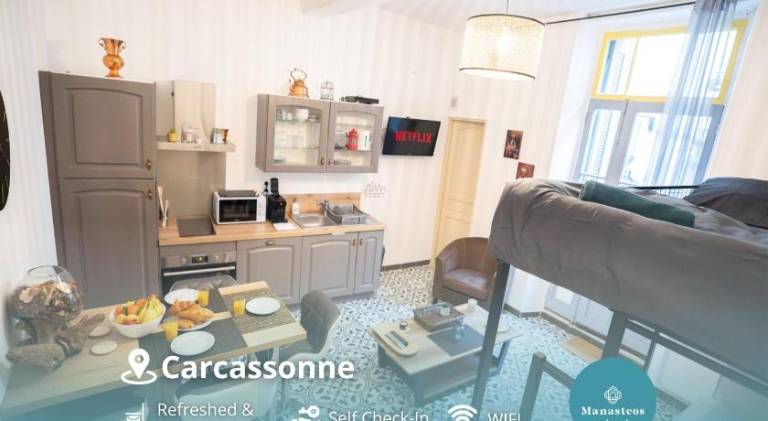 Apartment with terrace in Carcassonne