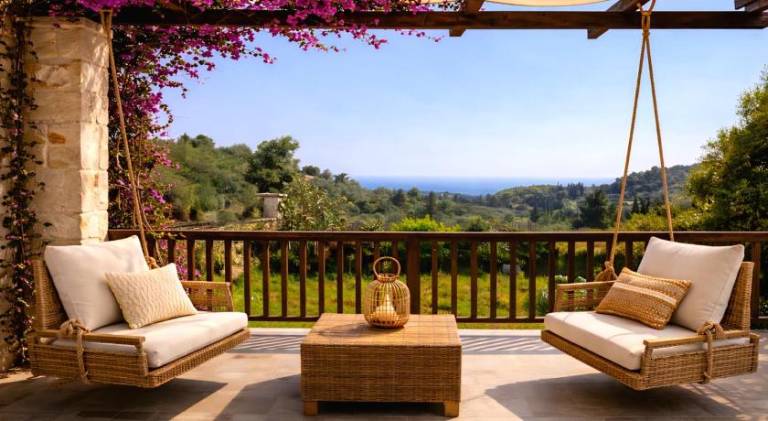 Villa with yard, patio & barbeque in Zakynthos