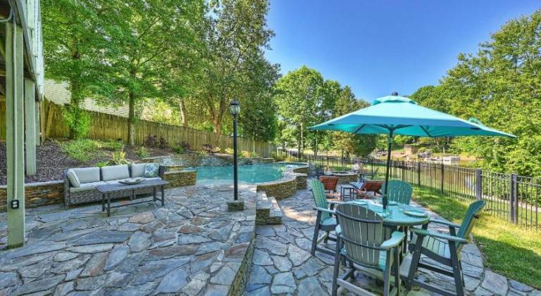 Vacation home with pool in Mooresville, NC