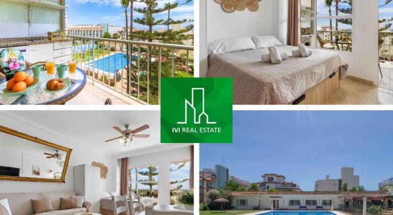Apartment with pool, patio & garden | Beach nearby | Dogs allowed in Torremolinos