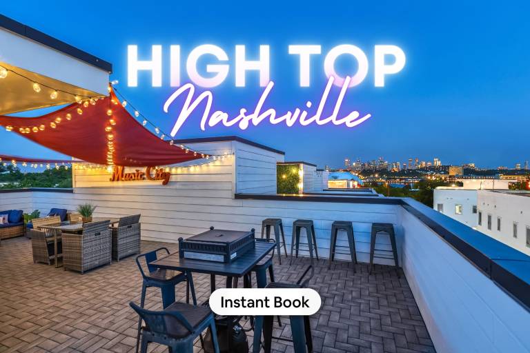 New Rooftop with city views game room DT Nash