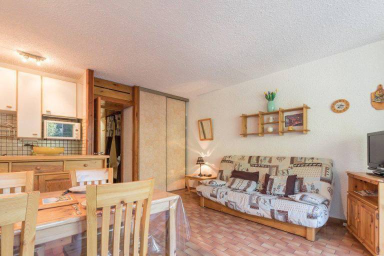 150m from resort center, 2nd floor, view ski slopes, balcony, parking, tv, 30m², Serre Chevalier — photo 3