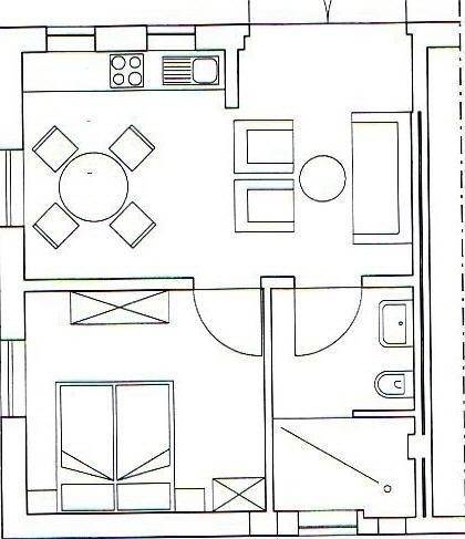 45 m² Ferienwohnung ∙ 1 Schlafzimmer ∙ 2 Gäste – Bild 9