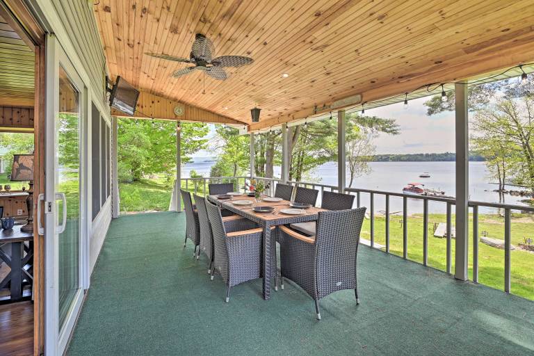 Lakefront Gloversville Home w Beach Dock