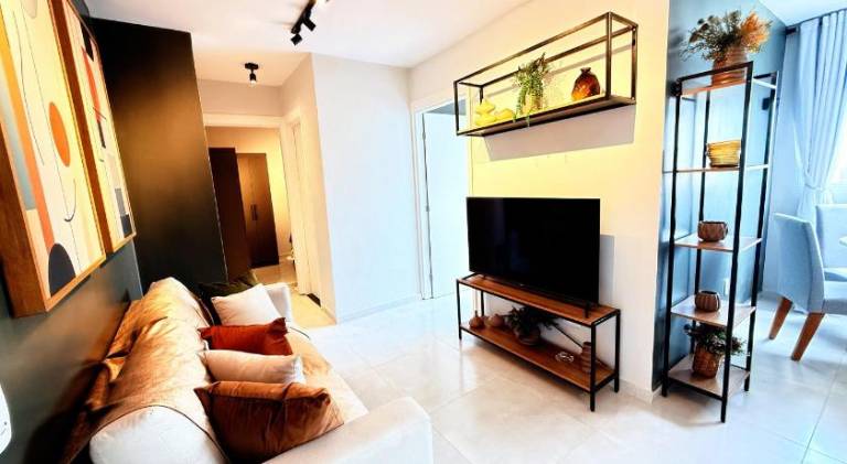 Apartment with barbecue & yard in Fortaleza