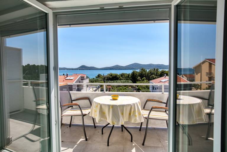 Two bedroom apartment with balcony and sea view Biograd na Moru (A-863-b) in Biograd na Moru